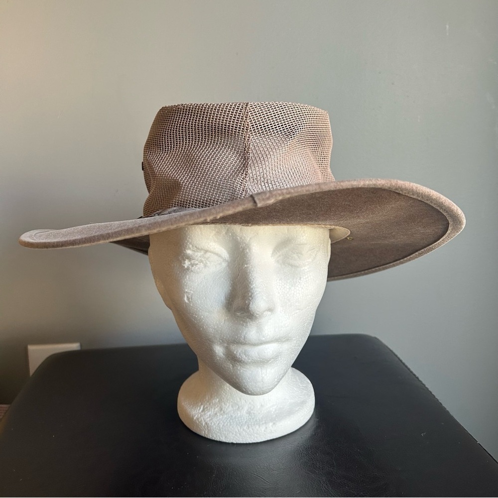 Australian Felt Classic Brush Hat with Mesh Detail